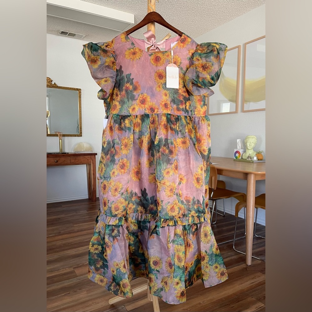 Selkie The Monet Sunflowers Dreamgirl Dress in size 1x